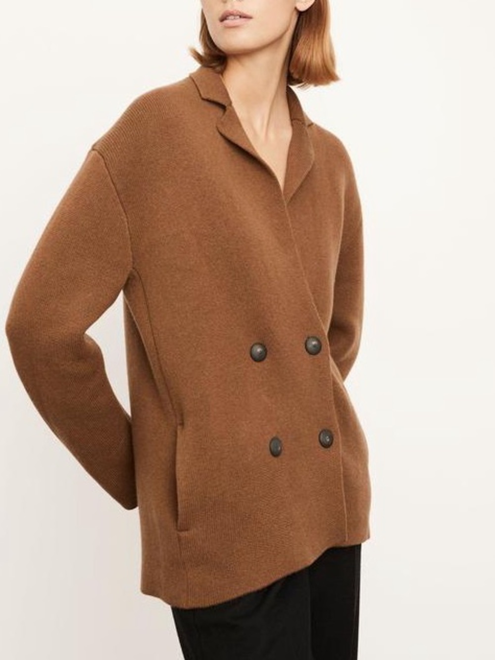 Vince Double Breasted Cardigan Coat - Size Large